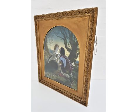 BRITISH SCHOOLThe courting couple, print, 57.5cm x 43.5cm 