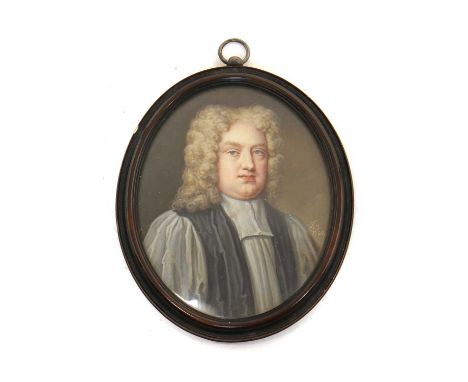 Bernard Lens III (1682-1740)Portrait of Benjamin Hoadly (1676-1761), Bishop of Bangorsigned with initials 'BL' and dated 1720