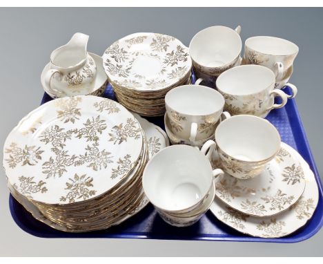 An English floral tea service 