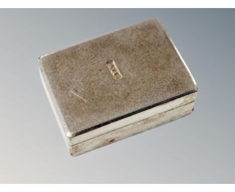 A silver box 