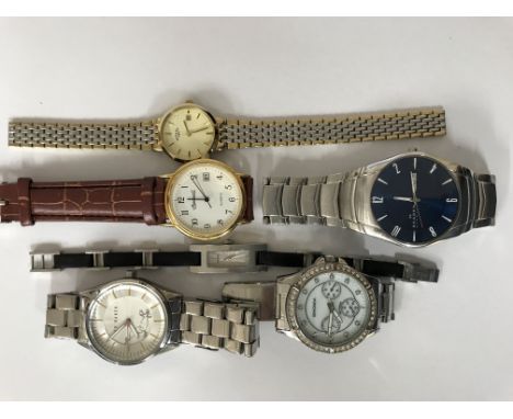 6 good watches inc Gucci and Rotary.