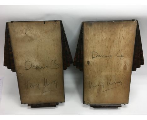 A pair of Art Deco frames, approx height 48cm.