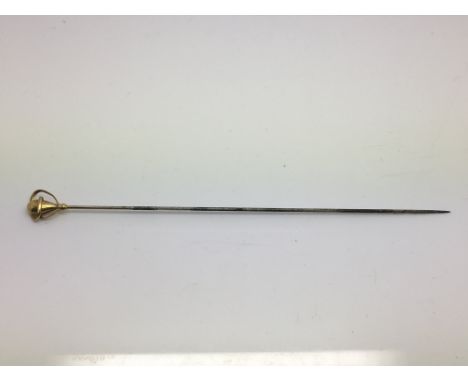 A Charles Horner Art Nouveau 9ct gold hatpin, Chester 1906.
