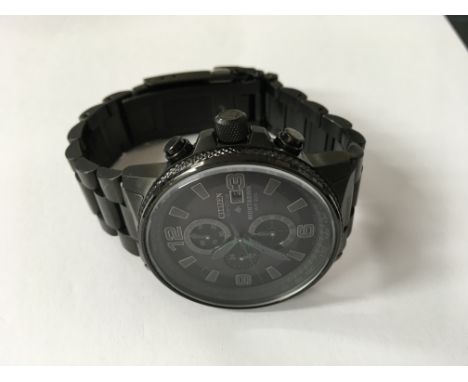A gents Citizen nighthawk chronograph wristwatch.