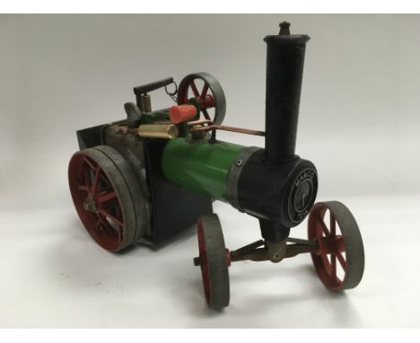 A Mamod traction engine (missing drive belt).