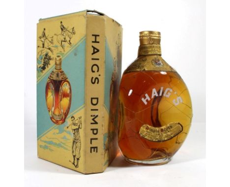 1 bottle Haig’s “Dimple Scots” from 1950’s In excellent condition with full undisturbed mesh, flip/spring cap, high fill leve