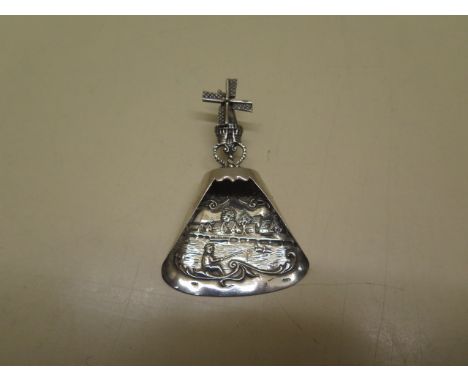 A Dutch silver caddy spoon - height 9cm - approx weight 0.8 troy oz - in good condition 