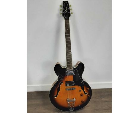 VANTAGE, 670V  ELECTRO-ACOUSTIC GUITAR, serial no. S98067635, with internal label, tobacco sunburst finish with black scratch