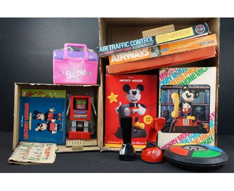 Collection of mixed toys and games to include boxed Airfix Air Traffic Control board game, boxed Palitoy Table Tennis, boxed 