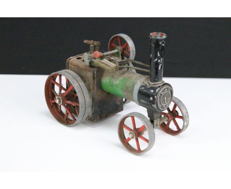 Steam Engine - Mamod TE1A Steam Tractor Engine, showing paint loss and rusting