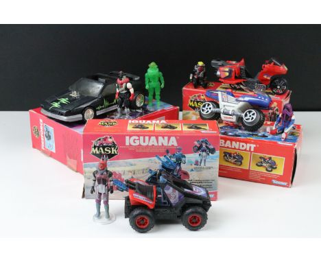 MASK - Four boxed Kenner MASK vehicles to include Vampire with Floyd Malloy figure and mask, Iguana with Lester Sludge figure