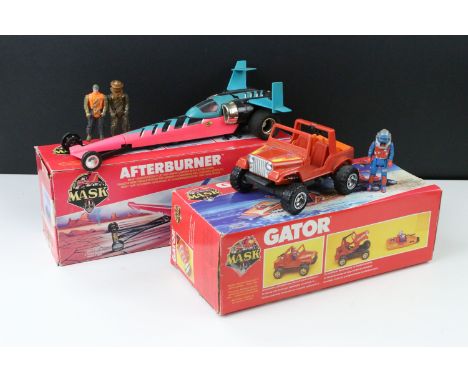 MASK - Two boxed Kenner MASK vehicles to include Afterburner with both Dusty Hayes figures (one mask missing) and Gator with 