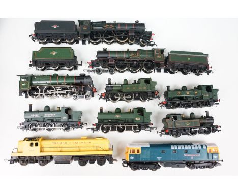10 OO gauge locomotives to include Palitoy Mainline Illustrious, Lima Earl Mountbatten of Burma (loose front wheel set), Horn