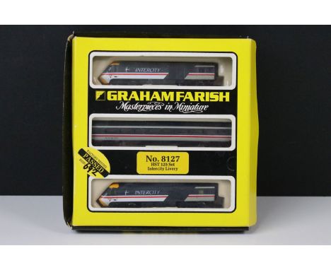 Boxed Graham Farish N gauge No 8127 HST 125 Set Intercity Livery set 