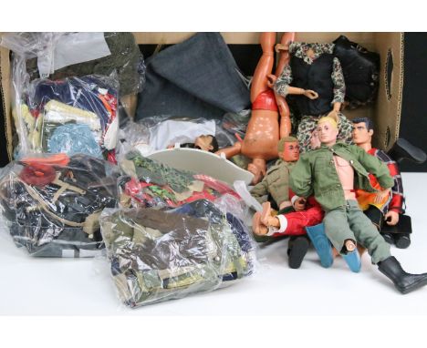 Action Man - Quantity of mixed Palitoy and Hasbro Action Man action figures, clothing and accessories to include 8 x Action M