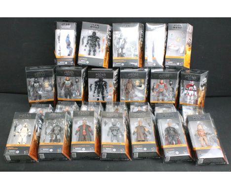 Star Wars - 30 Boxed Hasbro Star Wars The Black Series The Mandalorian figures to include Migs Mayfeld (Morak), Death Watch M