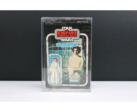Star Wars - Carded Kenner Star Wars The Empire Strikes Back Princess Leia Organa figure, figure previously removed from card,