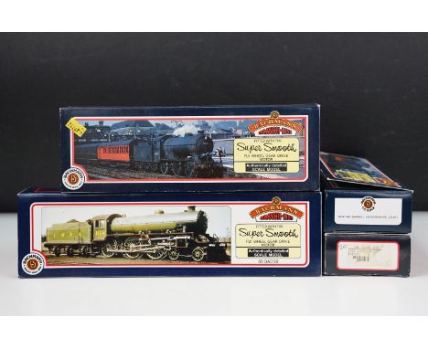 Four boxed Bachmann OO gauge locomotives to include 31825 2-6-0 43XX green, 31-852 J39 64967 BR late crest, 31-852A J39 64970