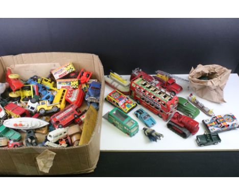 Quantity of mixed diecast and tin plate models to include Matchbox King Size, Corgi Major Chipperfield Circus, Budgie Toys Mo
