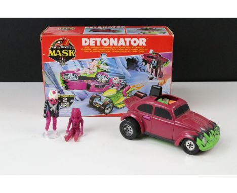 MASK - Boxed Kenner MASK Detonator vehicle appearing complete with both Jacques Lafleur figures, masks and instructions, vg c