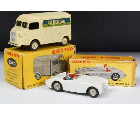 Two boxed French Dinky diecast models to include 25CG Camionnette Citroen 1200kg (diecast gd with paint wear, decals showing 