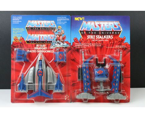 Masters of the Universe - Two original carded Mattel Masters of the Universe accessory sets to include Stilt Stalkers and Jet