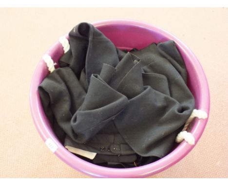 Various gents clothing including a tail coat