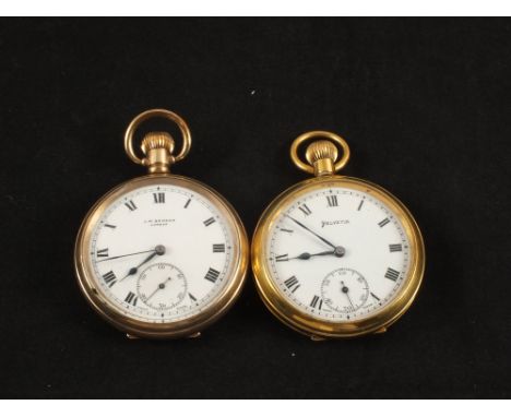 Two gents Gold plated pocket watches