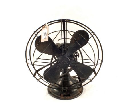 A vintage G.E.C. table fan. This item is an electrical collectable