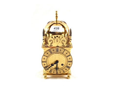 A modern Brass St James lantern clock