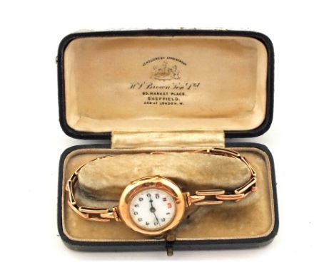 A lady's 9ct Gold wristwatch