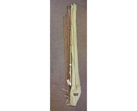 A Share Aberdeen Scottie three piece cane fishing rod