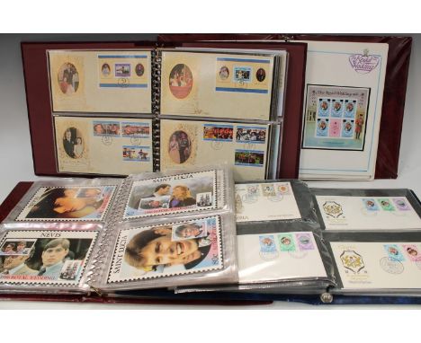 Stamps - albums of First Day Covers, Royal Events, etc; 