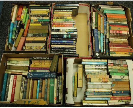 Books - early 20th century and later fiction and classics, mostly pictorial d/j, some first editions, qty, (5 boxes) 