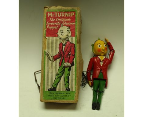 Die-Cast - a Mr Turnip puppet, original box 
