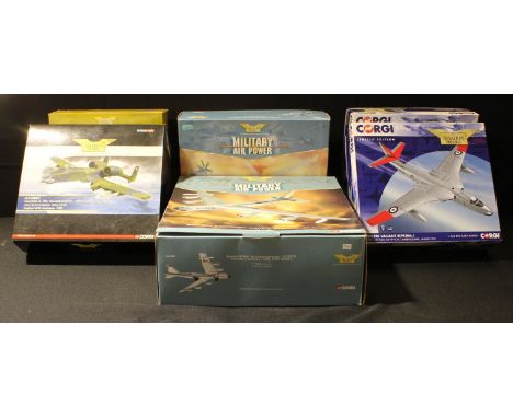 Corgi 1:144 scale die-cast models, The Aviation Archive, AA31209 Avro Vulcan B.2, boxed; AA39404 Vickers Valiant B(PR) Mk.1, 