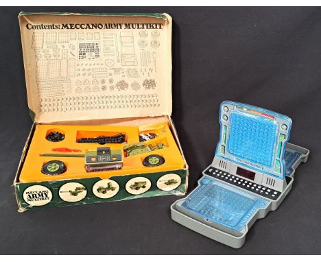MECCANO ARMY MULTIKITin original box; together with an electronic Battleships game 