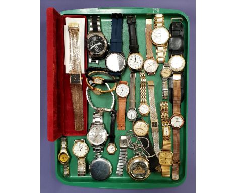 SELECTION OF VINTAGE AND OTHER LADIES AND GENTLEMEN'S WRISTWATCHESincluding Rotary, Olivia Burton, Timex, Armani Exchange, Ac