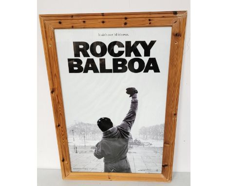 LARGE FRAMED POSTER OF ROCKY BALBOAframed and glazed, 106 x 74cm 