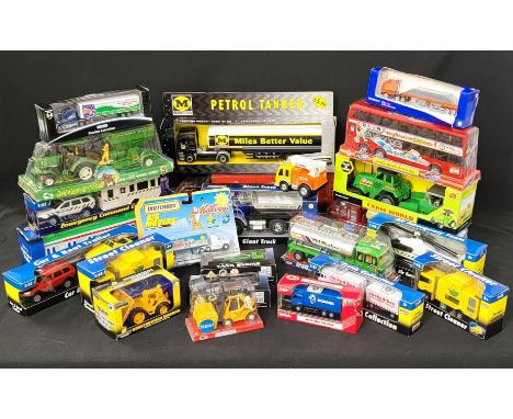 LAEGE SELECTION OF BOXED MODEL TRUCKS AND OTHER WEHICLESincluding Super Tractor Truck Coca-Cola lorry, Power Vehicle Transpor