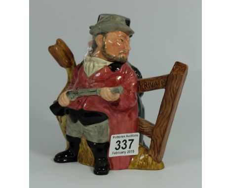 Royal Doulton two sided character teapot Poacher & Gamekeeper D7175, limited edition