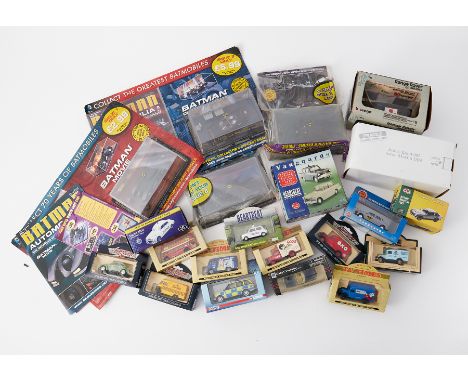 A collection of various boxed diecast models including Lledo, Promo Models also Vanguards and Batman Automobile collection ap