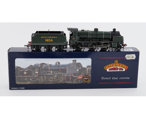 Bachmann, OO Gauge (1:76 Scale), M class 1404, scale loco southern, boxed.