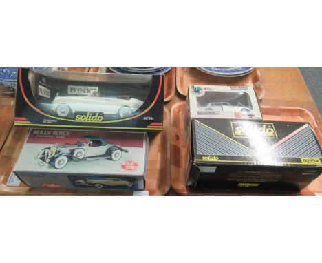 Two 'Solido Prestige' diecast model vehicles, to include: Rolls Royce, Burago diecast 1-24, Rolls Royce Silver Shadow II and 