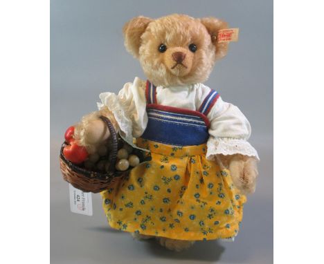Modern Steiff teddy bear 'Teddy Bear Girl', blond, 28cm with original box and COA. (B.P. 21% + VAT)All the bears are from the