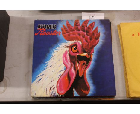 Atomic Rooster, self titled LP; Polish issue Polskie Muza label; Atomic Rooster, Death Walks Behind You, in gate fold cover; 