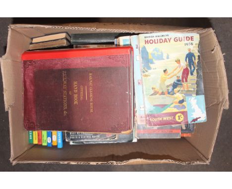A collection of various vintage railway holiday guides, Middleton Press Country Railway Routes and many others 