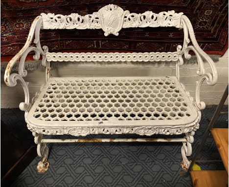 FRENCH METAL GARDEN BENCH
