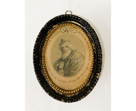 PORTRAIT MINIATURE INDENTURE EXECUTED BY J DUKES A CELEBRATED MINIATURE PAINTER 1789 - 14 X 10 CMS APPROX