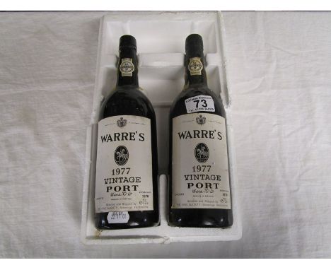 2 bottles of 1977 Warre's vintage port